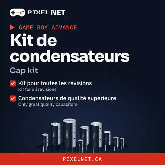 PixelNet cap kit – Game Boy Advance