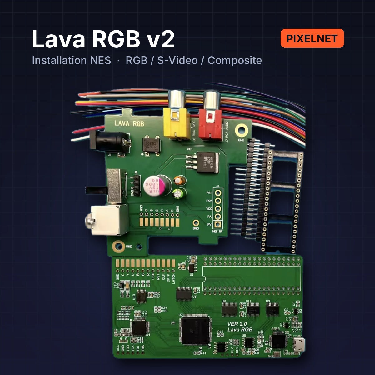 PixelNet – Lava RGB v2 installation service for NES